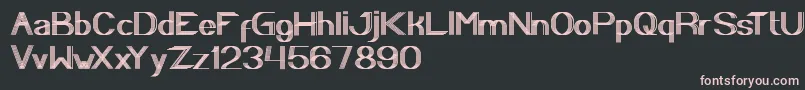PLAYGROUND Font – Pink Fonts on Black Background