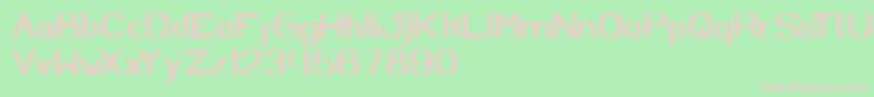 フォントPLAYGROUND – 緑の背景にピンクのフォント