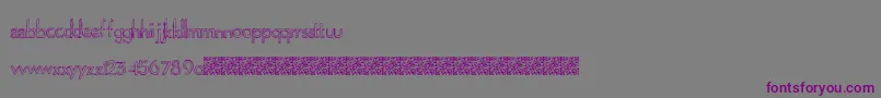 フォントPlaygrounds – 紫色のフォント、灰色の背景