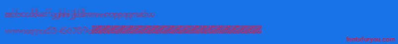 フォントPlaygrounds – 赤い文字の青い背景