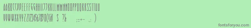 Playoff Display FREE FOR PERSONAL USE ONLY Font – Gray Fonts on Green Background