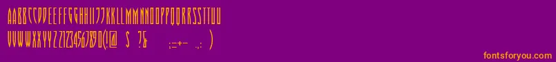 Police Playoff Display FREE FOR PERSONAL USE ONLY – polices orange sur fond violet