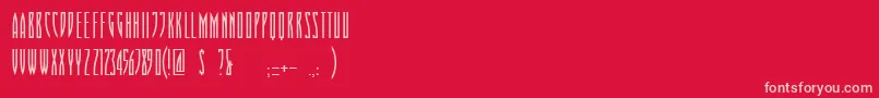 fuente Playoff Display FREE FOR PERSONAL USE ONLY – Fuentes Rosadas Sobre Fondo Rojo