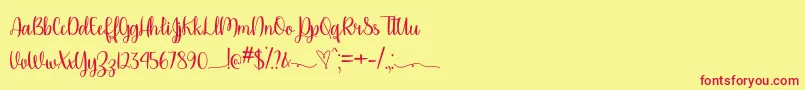 Please Dont Take My Man   Font – Red Fonts on Yellow Background