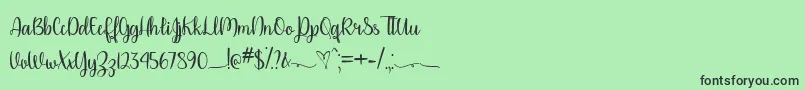 Please Dont Take My Man   Font – Black Fonts on Green Background