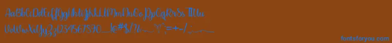 Please Dont Take My Man   Font – Blue Fonts on Brown Background