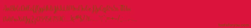 Please Dont Take My Man   Font – Brown Fonts on Red Background