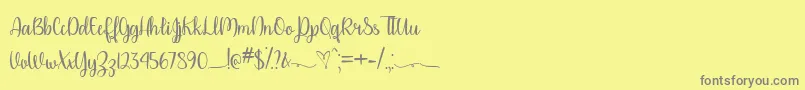 Weitere Informationen zur Please Dont Take My Man -Schriftart Please Dont Take My Man -Schriftart – Graue Schriften auf gelbem Hintergrund