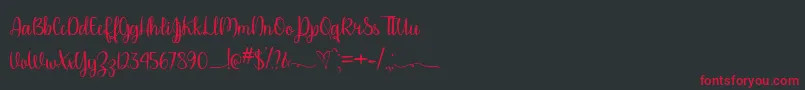 Please Dont Take My Man   Font – Red Fonts on Black Background