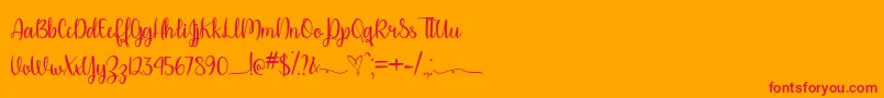 Please Dont Take My Man   Font – Red Fonts on Orange Background