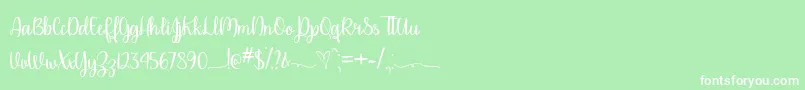 Please Dont Take My Man   Font – White Fonts on Green Background