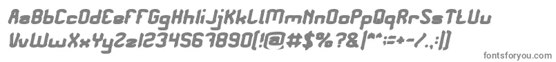 フォントPLEASE FORGIVE ME Bold Italic – 白い背景に灰色の文字