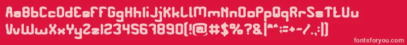 fuente PLEASE FORGIVE ME Bold – Fuentes Rosadas Sobre Fondo Rojo