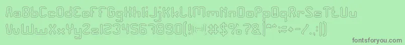 PLEASE FORGIVE ME Hollow Font – Gray Fonts on Green Background