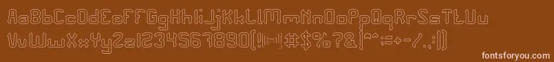 PLEASE FORGIVE ME Hollow Font – Pink Fonts on Brown Background