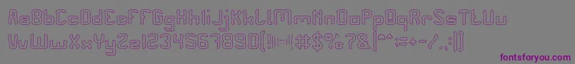 PLEASE FORGIVE ME Hollow Font – Purple Fonts on Gray Background