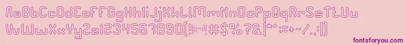PLEASE FORGIVE ME Hollow Font – Purple Fonts on Pink Background