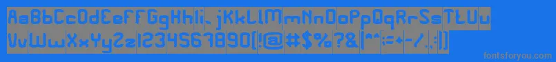 PLEASE FORGIVE ME Inverse Font – Gray Fonts on Blue Background
