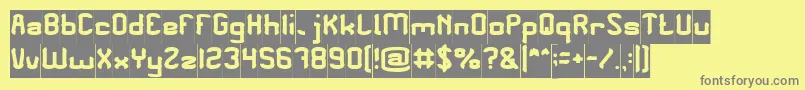 PLEASE FORGIVE ME Inverse Font – Gray Fonts on Yellow Background