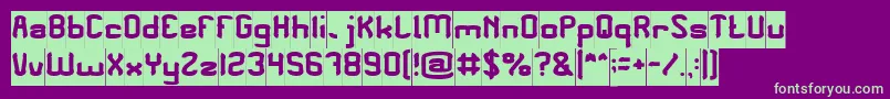 PLEASE FORGIVE ME Inverse Font – Green Fonts on Purple Background