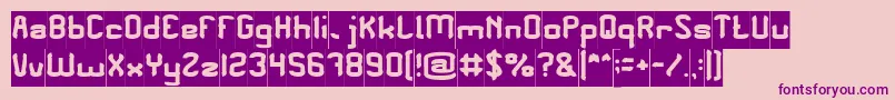PLEASE FORGIVE ME Inverse Font – Purple Fonts on Pink Background