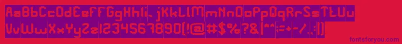 PLEASE FORGIVE ME Inverse Font – Purple Fonts on Red Background