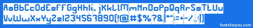 PLEASE FORGIVE ME Inverse Font – White Fonts on Blue Background