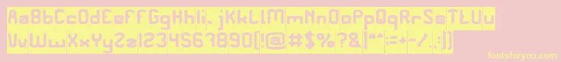 PLEASE FORGIVE ME Inverse Font – Yellow Fonts on Pink Background