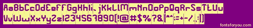 PLEASE FORGIVE ME Inverse Font – Yellow Fonts on Purple Background