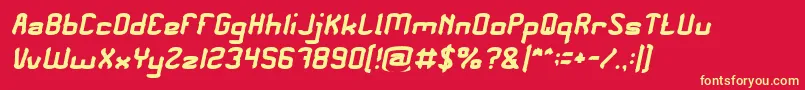 Please Forgive Me Italic Font – Yellow Fonts on Red Background