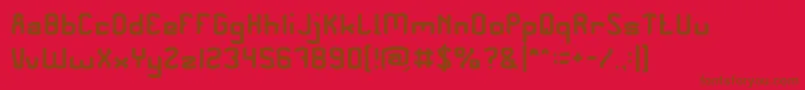 PLEASE FORGIVE ME Light Font – Brown Fonts on Red Background