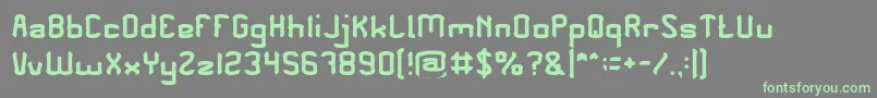 PLEASE FORGIVE ME Light Font – Green Fonts on Gray Background