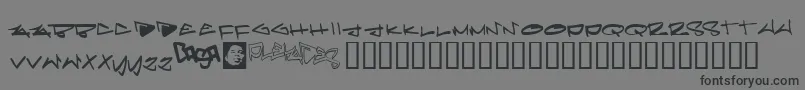 Pleiades Font – Black Fonts on Gray Background