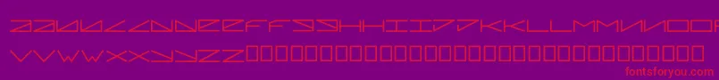 Pleiadian Font – Red Fonts on Purple Background