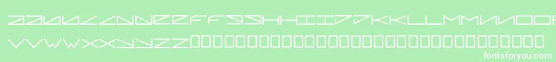 Pleiadian Font – White Fonts on Green Background