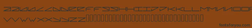 フォントPleiadian – 黒い文字が茶色の背景にあります