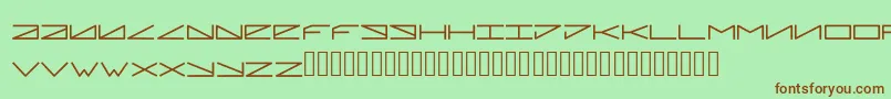 Pleiadian Font – Brown Fonts on Green Background