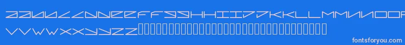 Шрифт Pleiadian – розовые шрифты на синем фоне