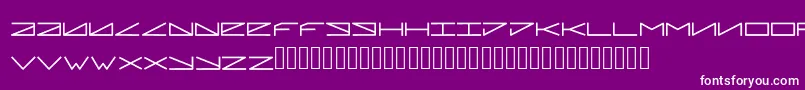 Pleiadian-Schriftart – Weiße Schriften auf violettem Hintergrund