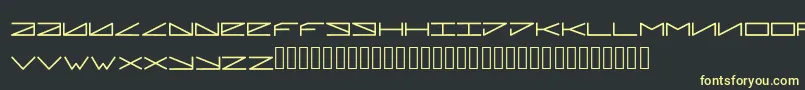 Pleiadian Font – Yellow Fonts on Black Background