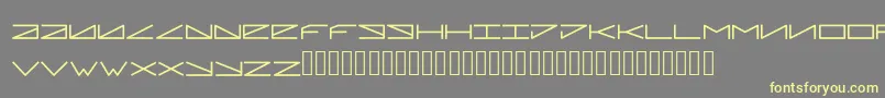 Pleiadian Font – Yellow Fonts on Gray Background