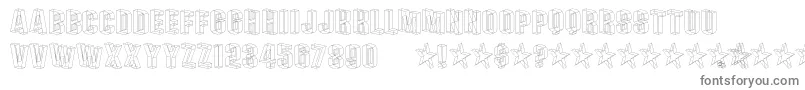 PLEXB    Font – Gray Fonts on White Background