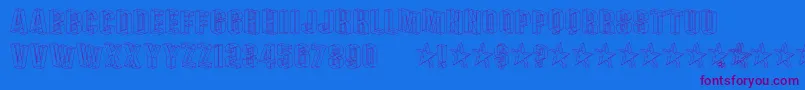 PLEXB    Font – Purple Fonts on Blue Background
