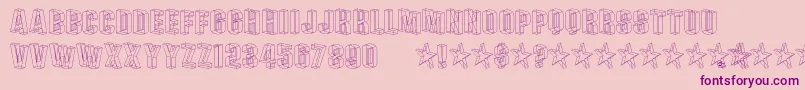 PLEXB    Font – Purple Fonts on Pink Background