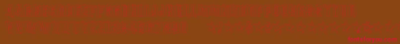 PLEXB    Font – Red Fonts on Brown Background