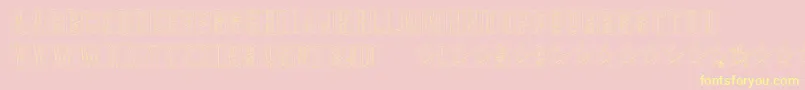 PLEXB    Font – Yellow Fonts on Pink Background