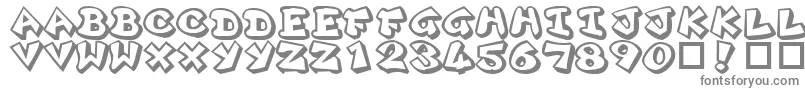 フォントPLOK     – 白い背景に灰色の文字