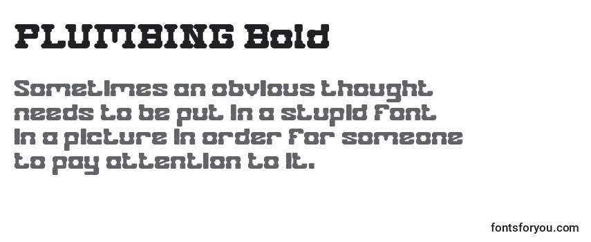 PLUMBING Bold Font