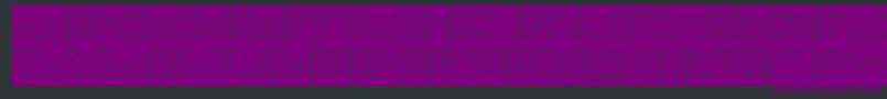 PLUMBING Hollow inverse Font – Purple Fonts on Black Background