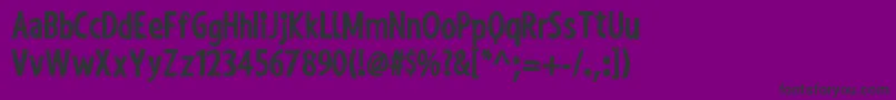 ShakyHandSomeComicBold Font – Black Fonts on Purple Background